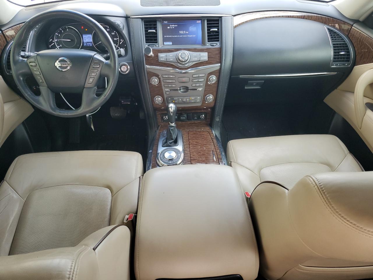 2017 Nissan Armada VIN JN8AY2NF2H9300656 Copart auction photo, water/flood / side damage thumbnail 8