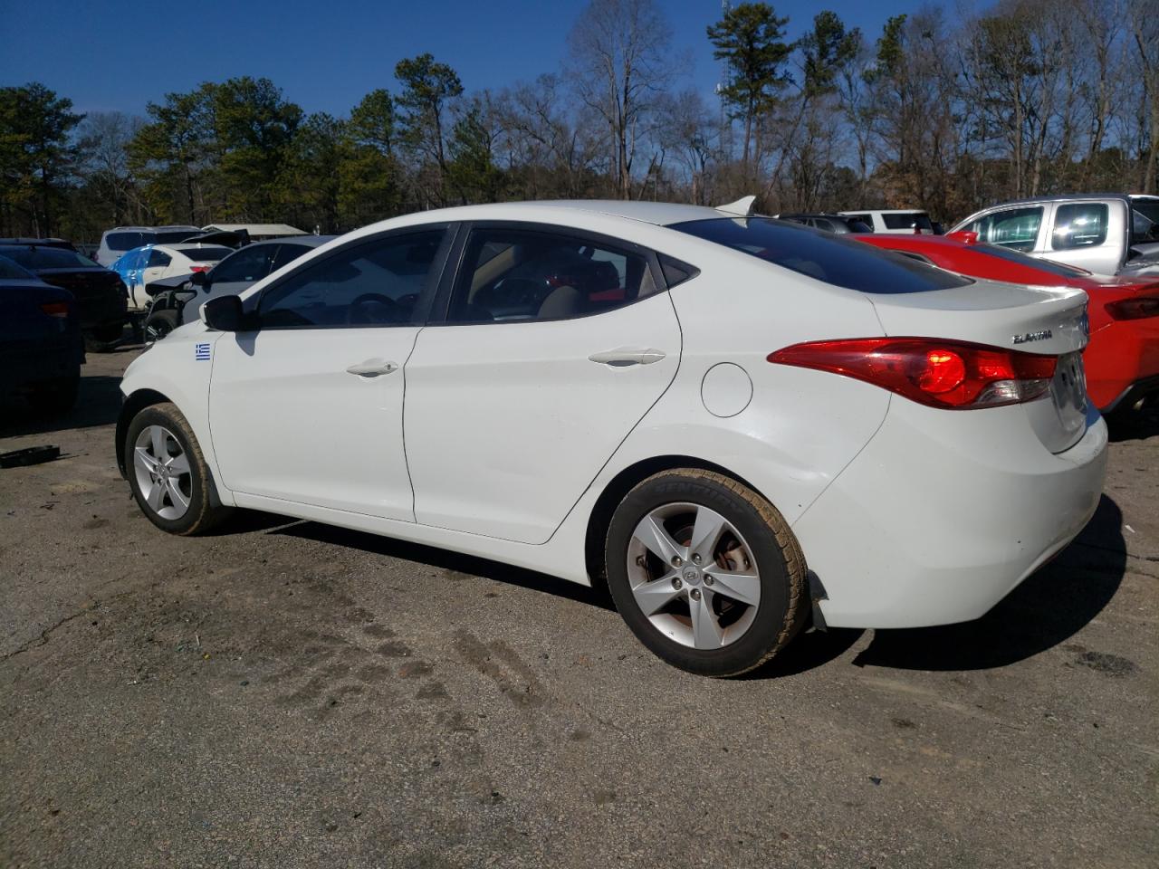 2013 Hyundai Elantra VIN 5NPDH4AE5DH196277 Copart auction photo, front end damage thumbnail 2
