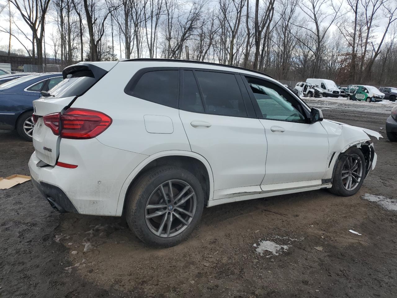 2019 BMW X3 VIN 5UXTS3C59K0Z03846 Copart auction photo, all over damage thumbnail 3