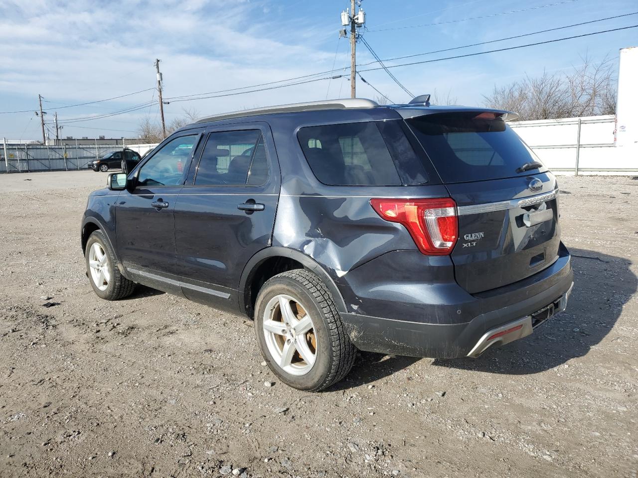 2017 Ford Explorer VIN 1FM5K8D86HGB05347 Copart auction photo, side / rear end damage thumbnail 2