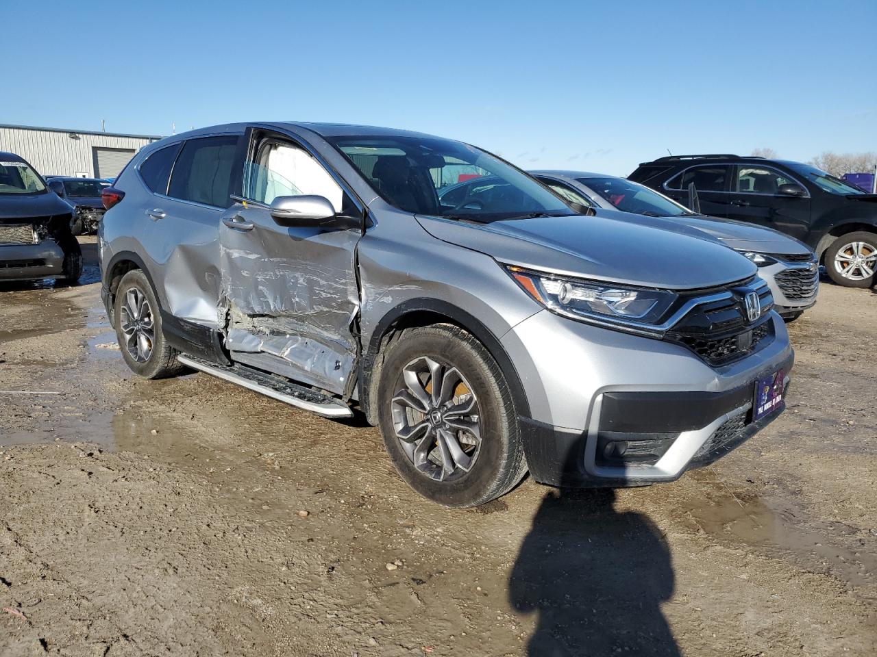 2021 Honda CR-V VIN 2HKRW1H89MH400346 Copart auction photo, side damage thumbnail 4