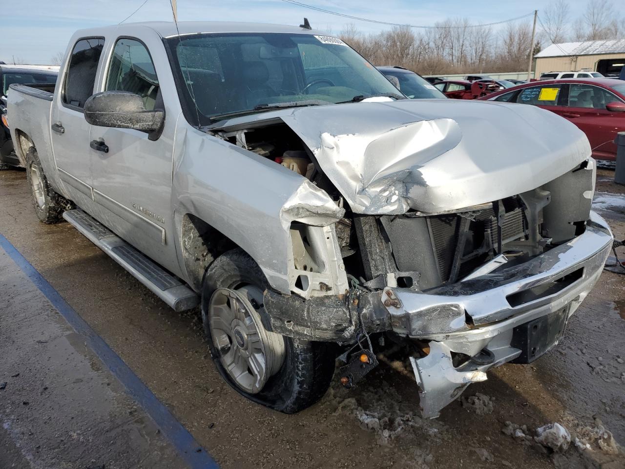 2012 Chevrolet Silverado VIN 3GCPKSE7XCG239453 Copart auction photo, front end damage thumbnail 4