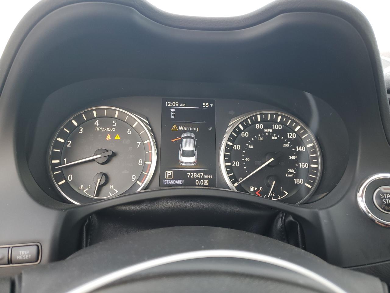 2019 Infiniti Q50 VIN JN1EV7AP0KM517633 Copart auction photo, vandalism damage thumbnail 9
