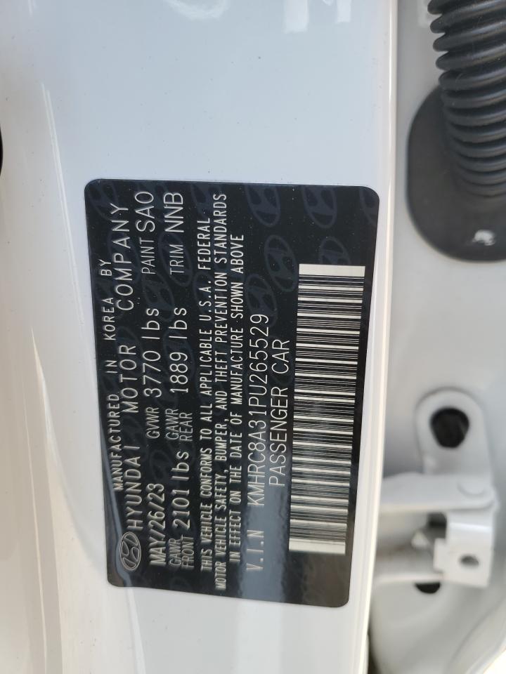 2023 Hyundai Venue VIN KMHRC8A31PU265529 Copart auction photo, side / rear end damage thumbnail 13