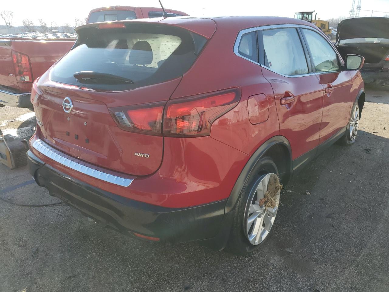 2017 Nissan Rogue VIN JN1BJ1CR8HW110988 Copart auction photo, side damage thumbnail 3