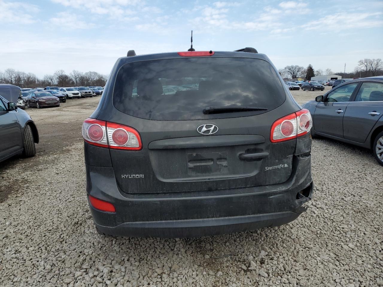 2010 Hyundai Santa Fe VIN 5NMSG3AB4AH392911 Copart auction photo, rear end damage thumbnail 6