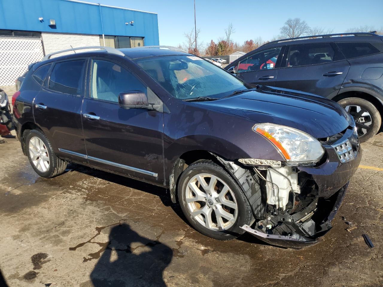 2013 Nissan Rogue VIN JN8AS5MV8DW627876 Copart auction photo, front end / undercarriage damage thumbnail 4