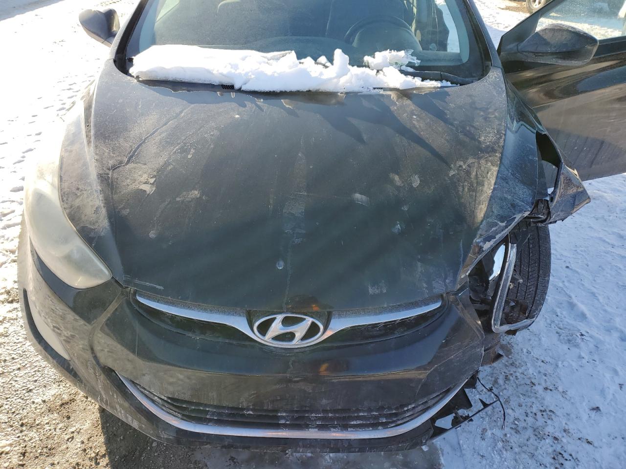 2012 Hyundai Elantra VIN KMHDH4AE3CU273860 Copart auction photo, front end damage thumbnail 11