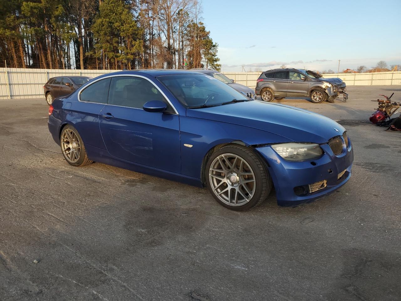 2008 BMW 3er VIN WBAWB73558P155745 Copart auction photo, front end / undercarriage damage thumbnail 4