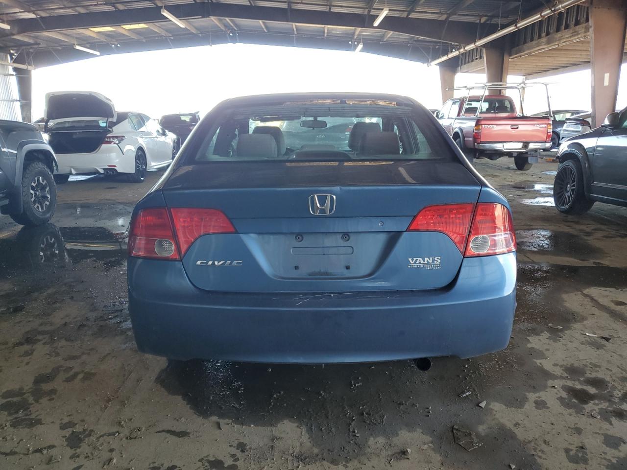 2007 Honda Civic VIN 1HGFA16537L084244 Copart auction photo, side damage thumbnail 6