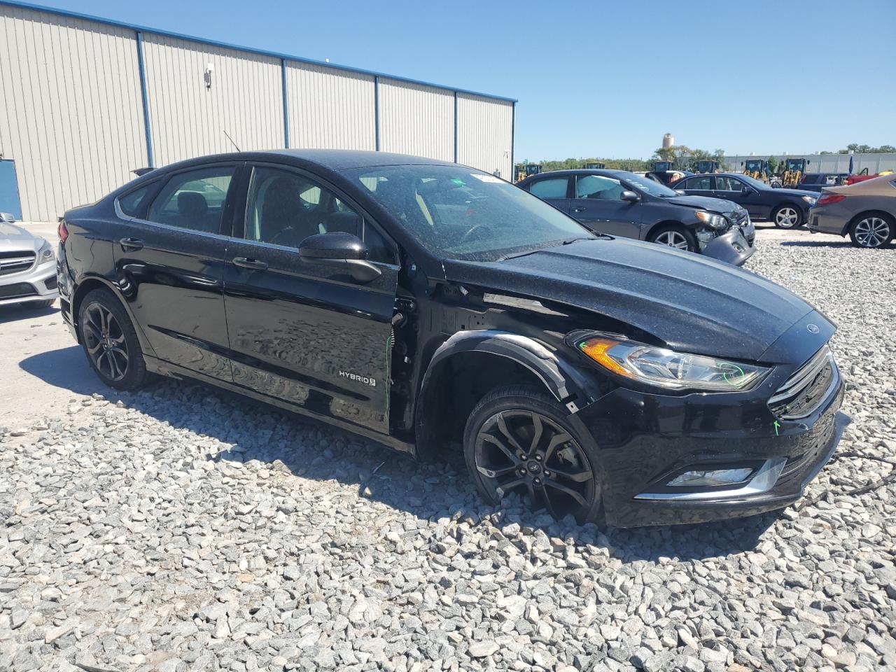2018 Ford Fusion VIN 3FA6P0LU8JR234382 Copart auction photo, front end damage thumbnail 4