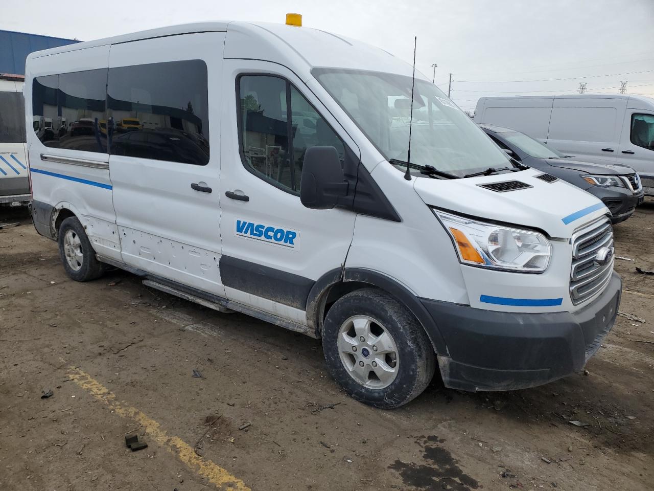 2018 Ford Transit VIN 1FBAX2CM9JKA86087 Copart auction photo, side damage thumbnail 4