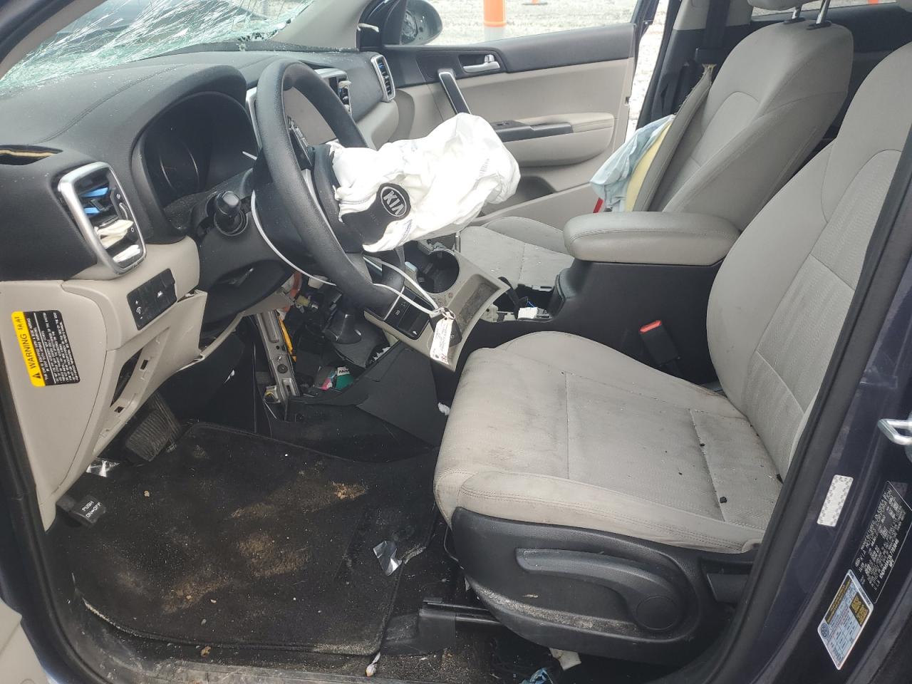 2020 KIA Sportage VIN KNDPM3AC0L7783846 Copart auction photo, front end / undercarriage damage thumbnail 7