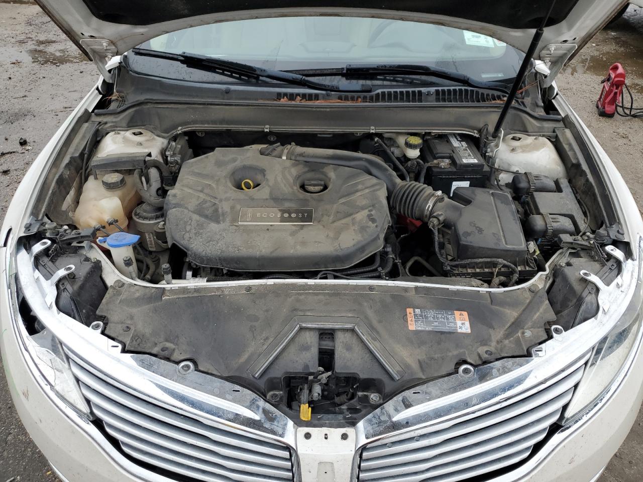 2016 Lincoln MKZ VIN 3LN6L2G97GR622151 Copart auction photo, front end / side damage thumbnail 11