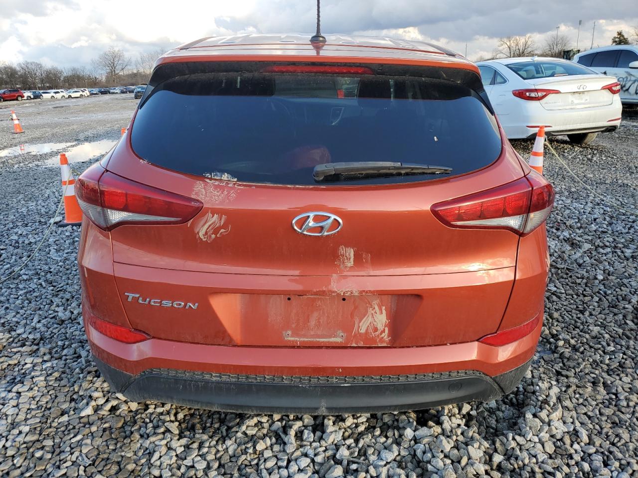 2017 Hyundai Tucson VIN KM8J23A46HU289046 Copart auction photo, rear end / side damage thumbnail 6
