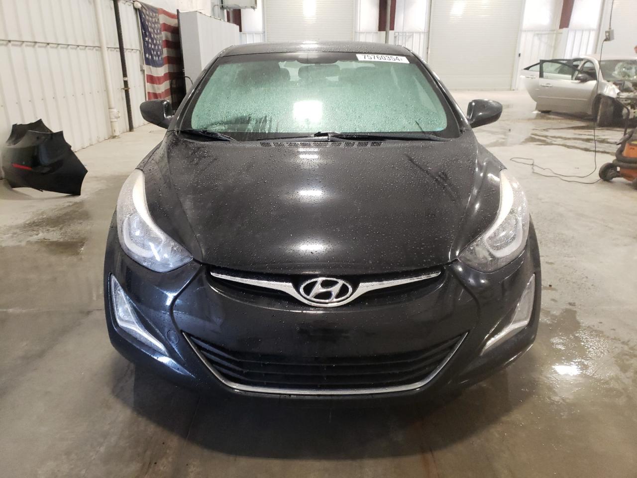 2015 Hyundai Elantra VIN KMHDH4AE1FU433240 Copart auction photo, side / rear end damage thumbnail 5