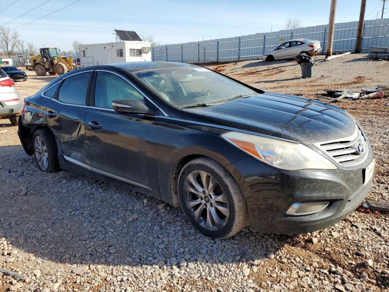 2013 Hyundai Azera VIN KMHFG4JG6DA204337 Copart auction photo, side / rear end damage thumbnail 4