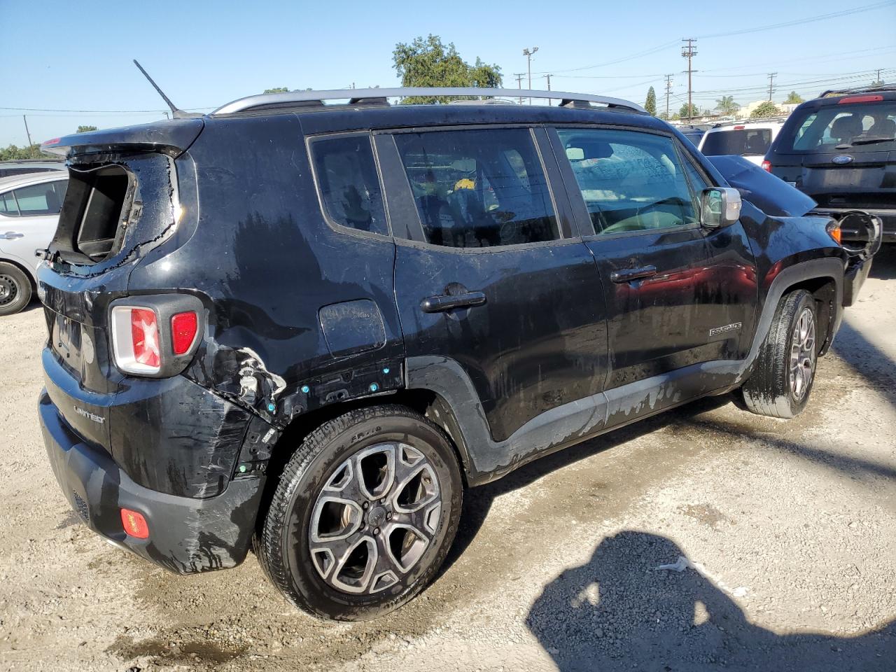 2016 Jeep Renegade VIN ZACCJADT3GPC91196 Copart auction photo, front end / rear end damage thumbnail 3