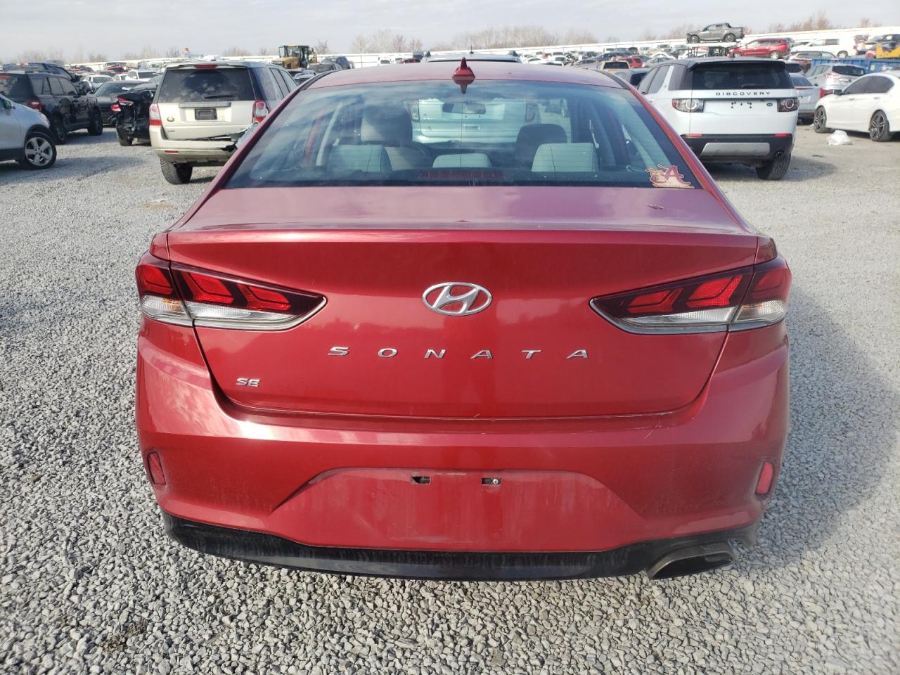 2018 Hyundai Sonata VIN 5NPE24AF2JH666257 Copart auction photo, hail / all over damage thumbnail 6