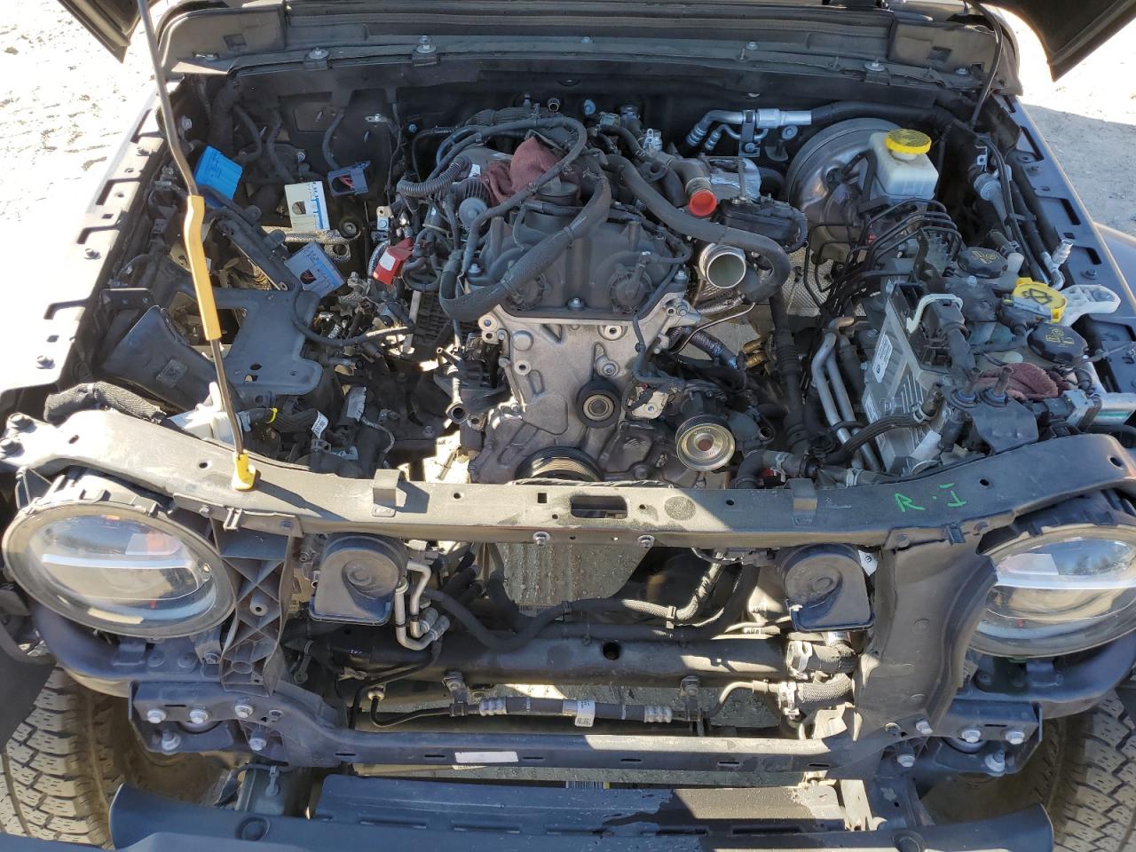 2020 Jeep Wrangler VIN 1C4HJXEN4LW152779 Copart auction photo, partial repair damage thumbnail 11