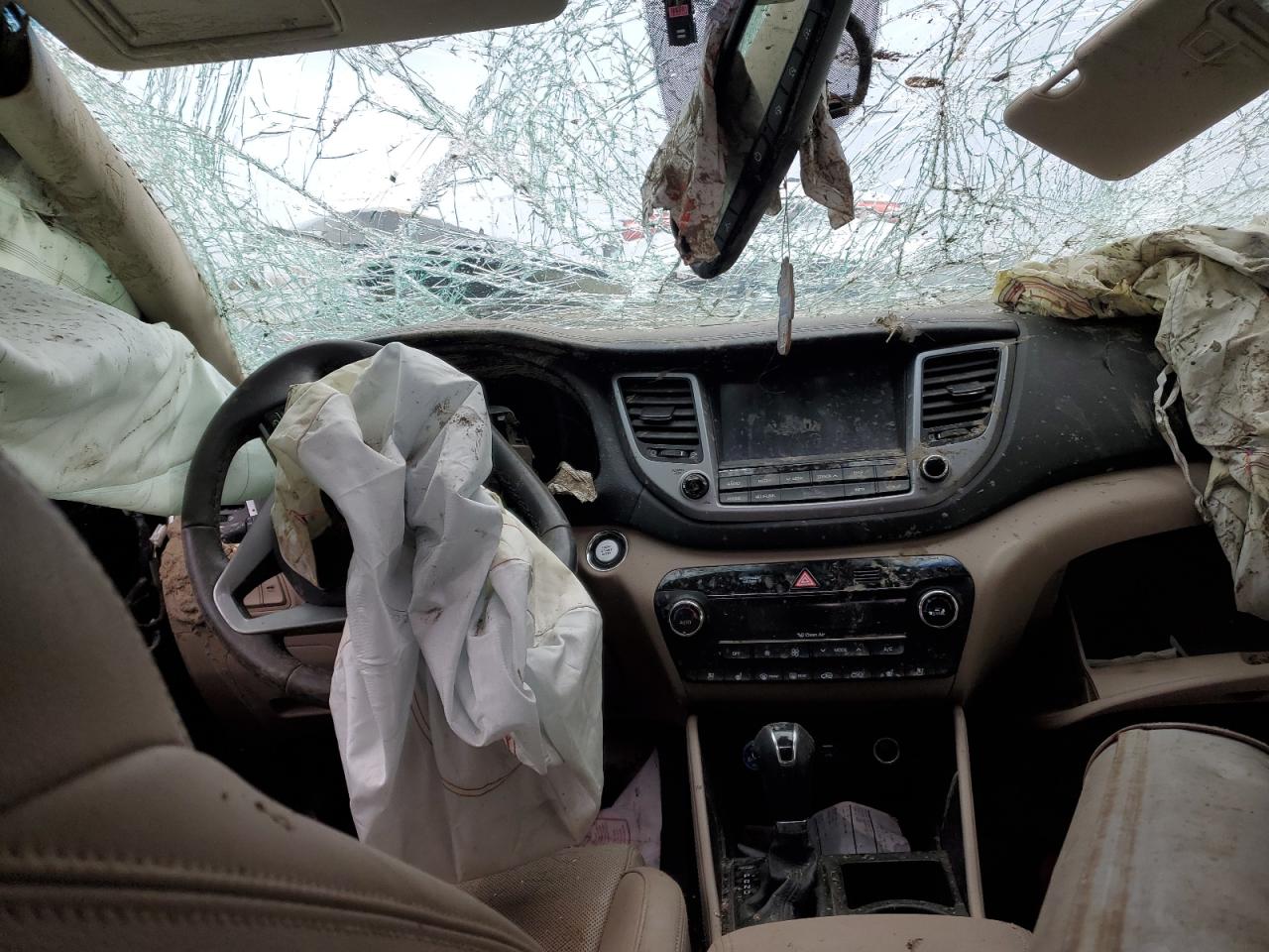 2016 Hyundai Tucson VIN KM8J33A22GU149456 Copart auction photo, rollover damage thumbnail 8