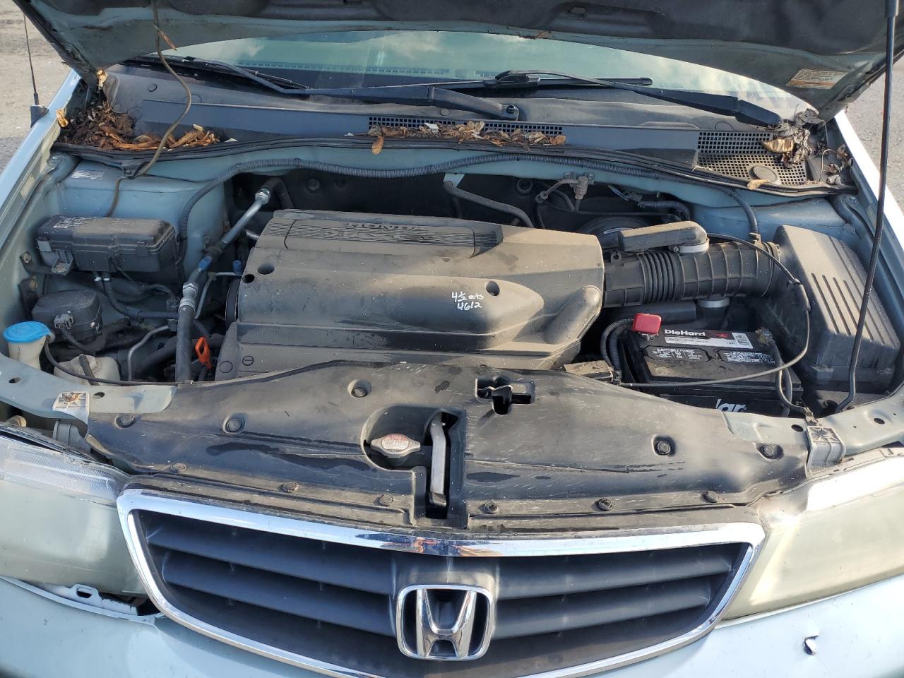 2004 Honda Odyssey VIN 5FNRL18654B094493 Copart auction photo, all over damage thumbnail 14