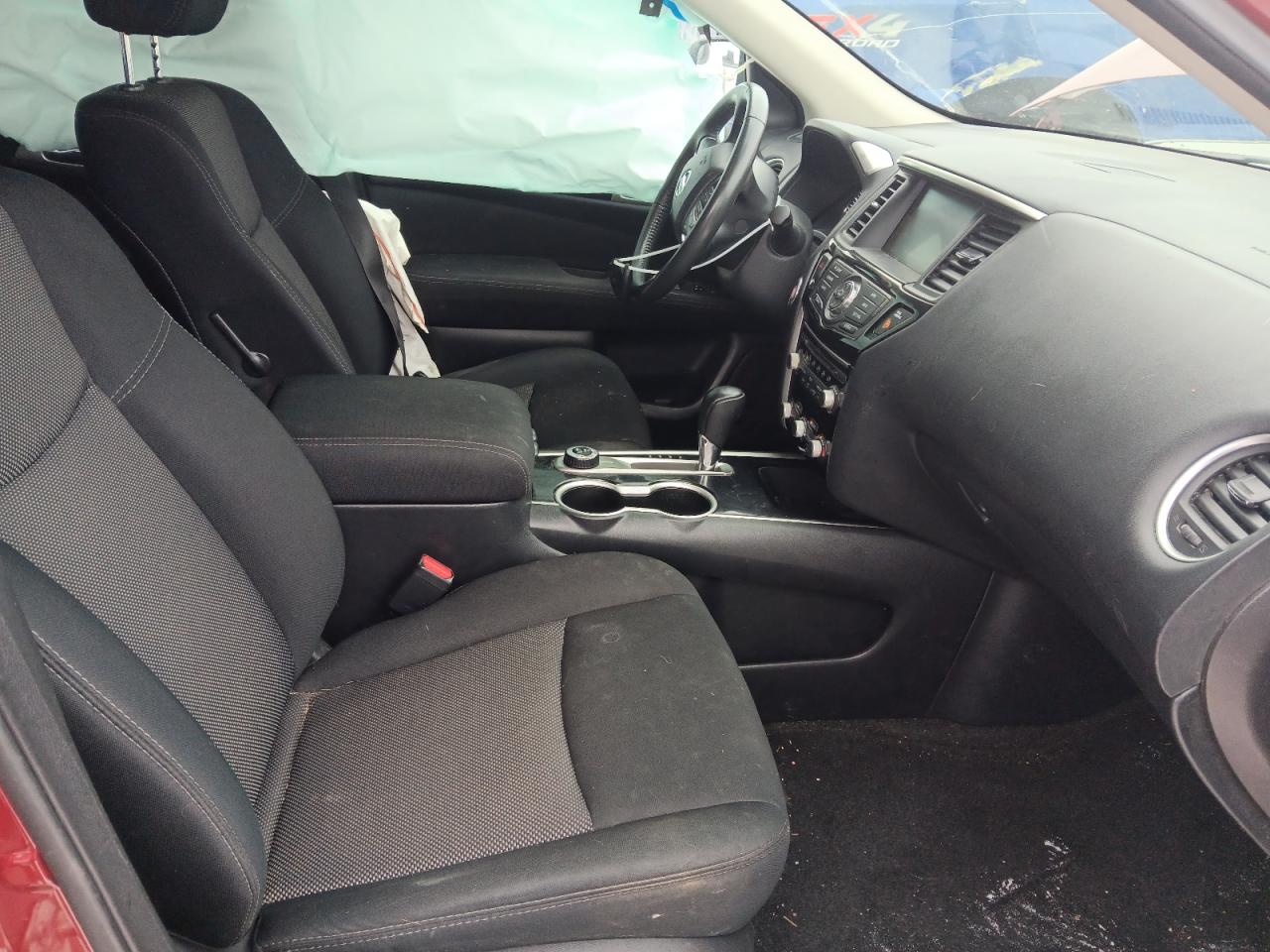 2017 Nissan Pathfinder VIN 5N1DR2MM8HC675083 Copart auction photo, side / front end damage thumbnail 7