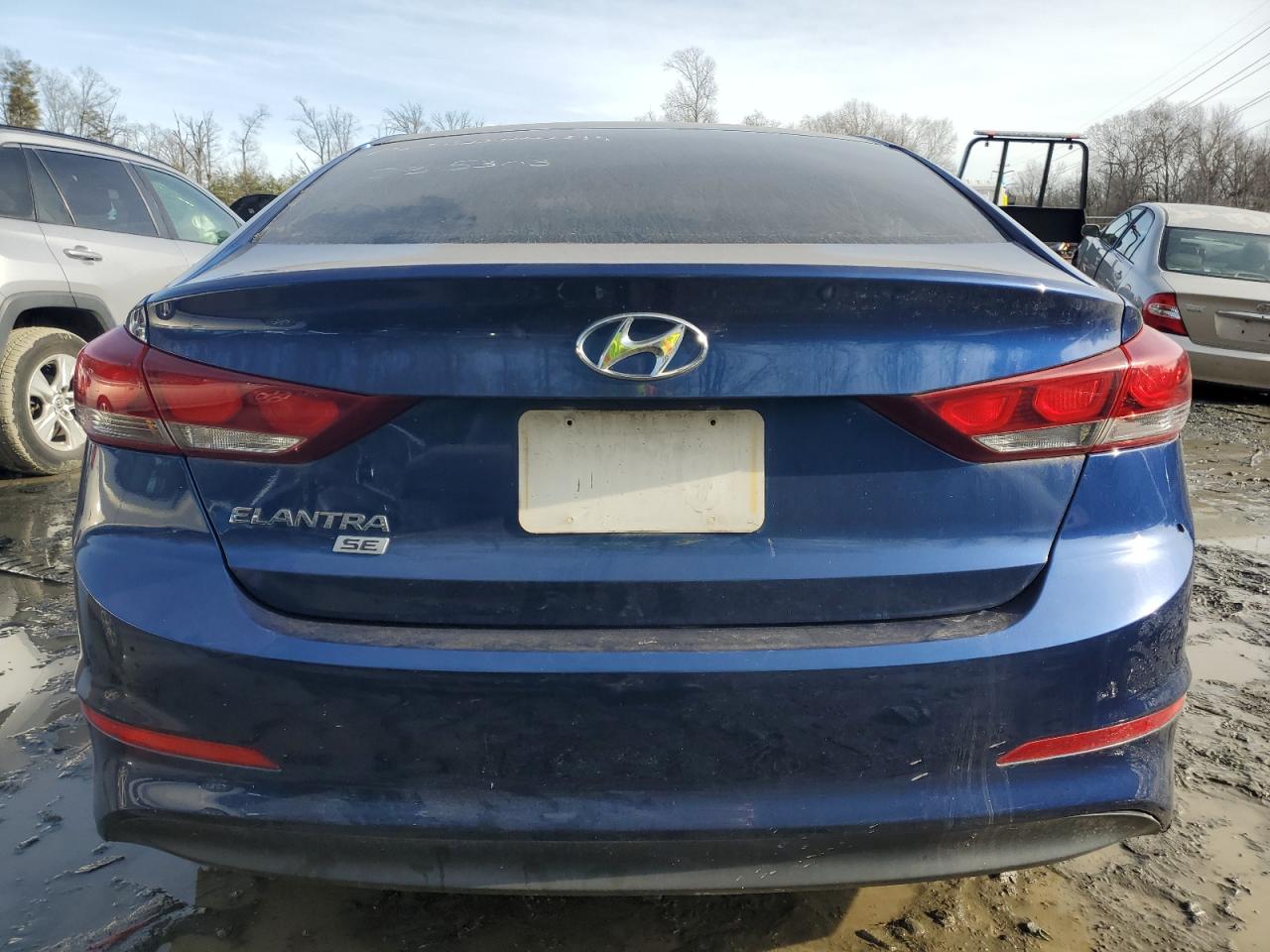 2018 Hyundai Elantra VIN 5NPD74LF1JH353680 Copart auction photo, front end / vandalism damage thumbnail 6