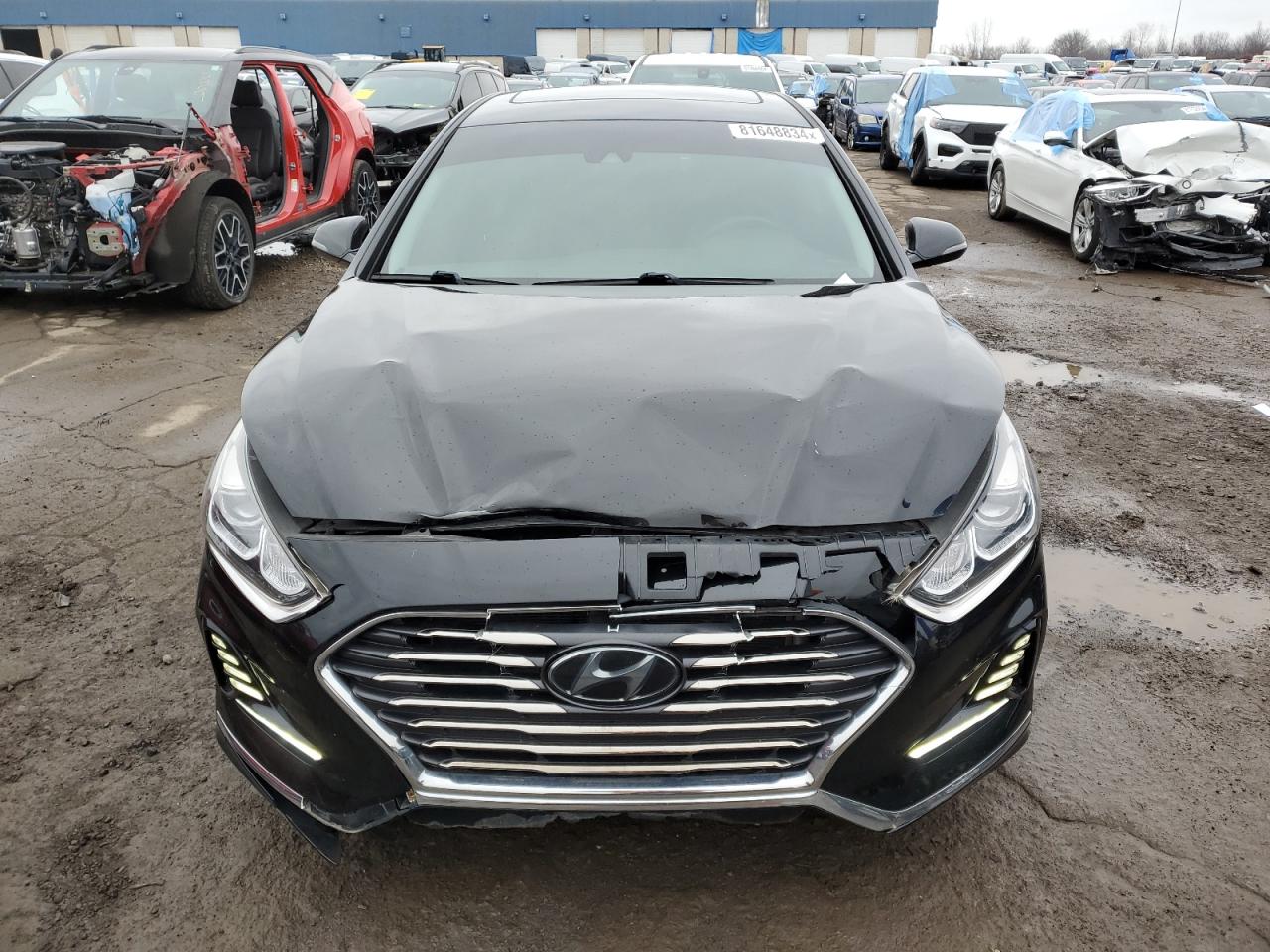 2018 Hyundai Sonata VIN 5NPE34AF1JH692720 Copart auction photo, front end damage thumbnail 5