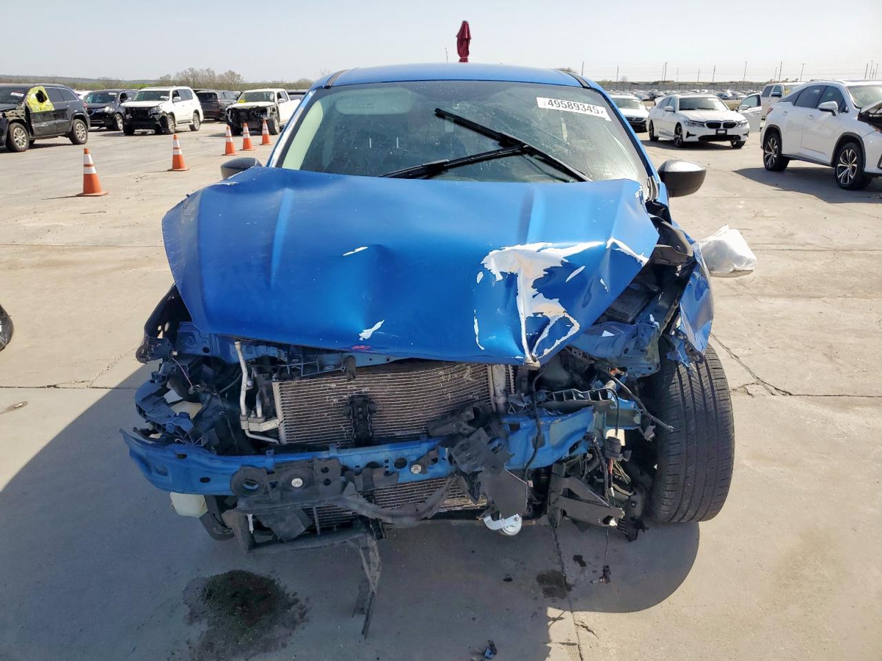 2018 Ford Escape VIN 1FMCU0F70JUB41713 Copart auction photo, front end / side damage thumbnail 5