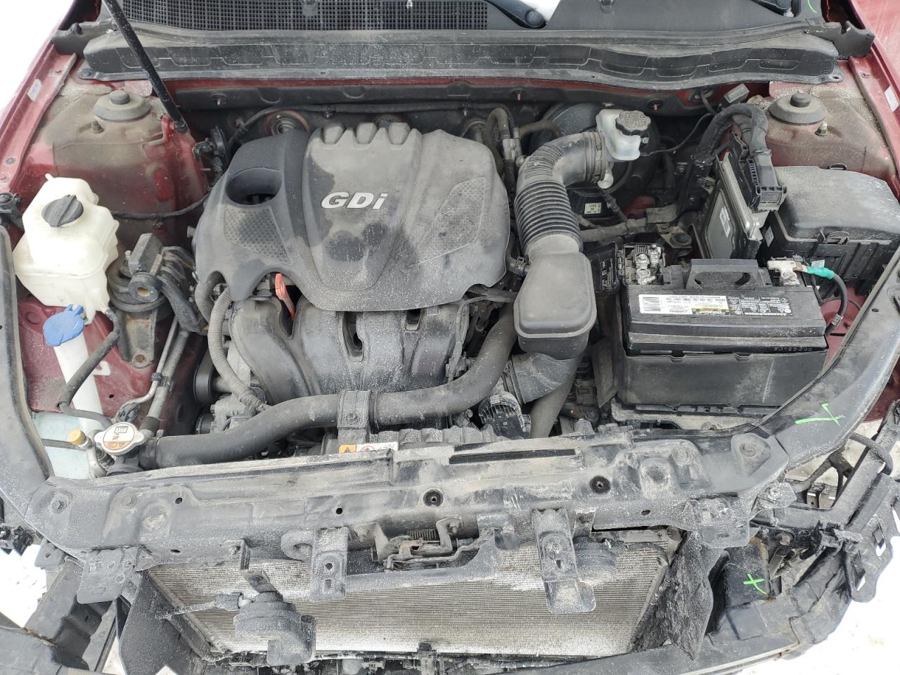 2014 KIA Optima VIN 5XXGM4A72EG295842 Copart auction photo, front end damage thumbnail 11
