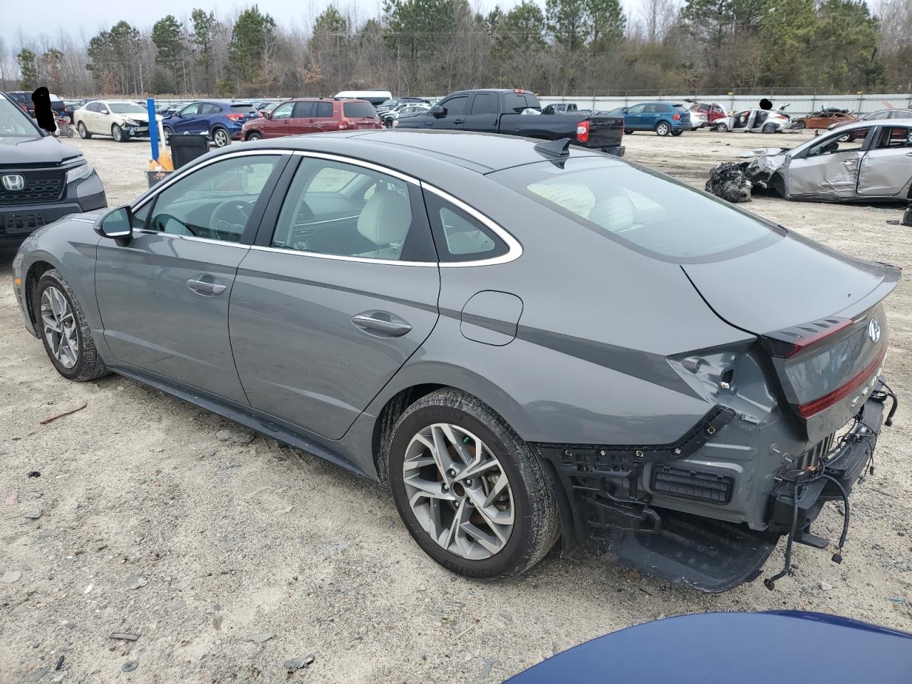 2022 Hyundai Sonata VIN KMHL14JA6NA246461 Copart auction photo, rear end / minor dent/scratches damage thumbnail 2