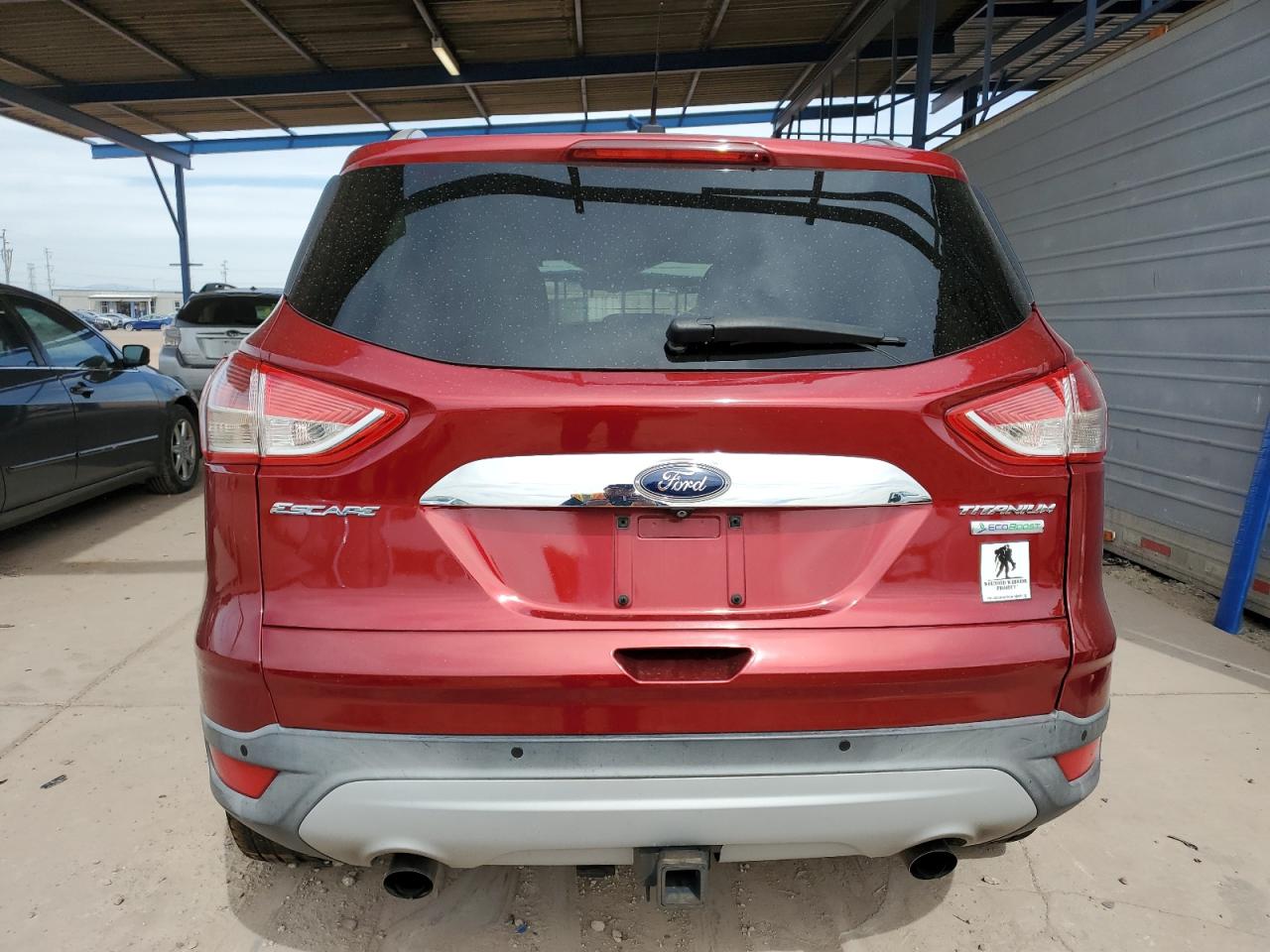 2014 Ford Escape VIN 1FMCU0J93EUA63250 Copart auction photo, front end / side damage thumbnail 6