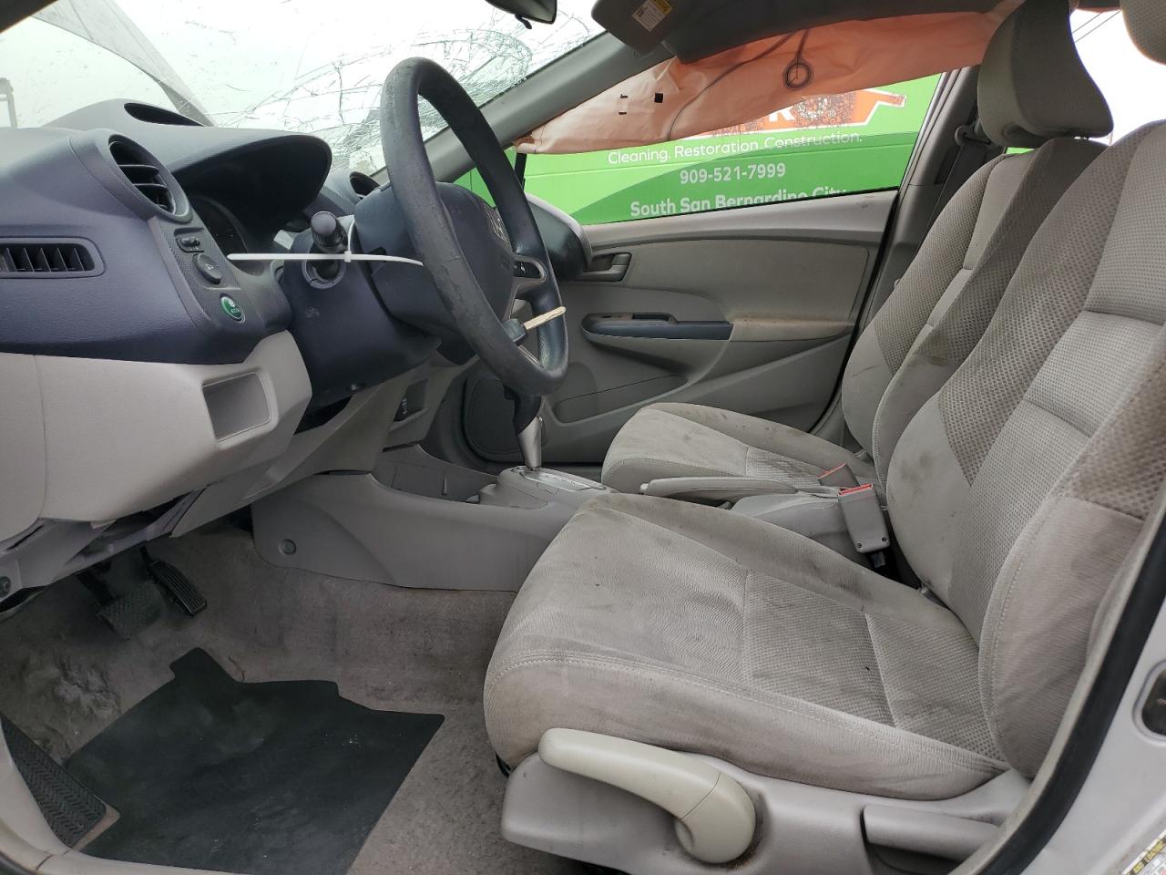 2010 Honda Insight VIN JHMZE2H56AS043184 Copart auction photo, all over damage thumbnail 7