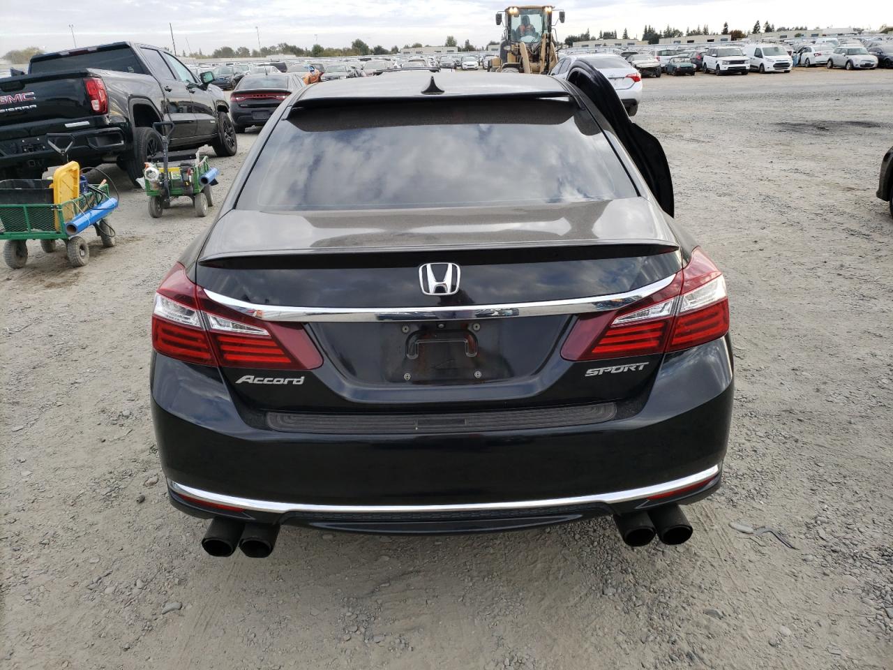 2016 Honda Accord VIN 1HGCR2F55GA136891 Copart auction photo, side damage thumbnail 6