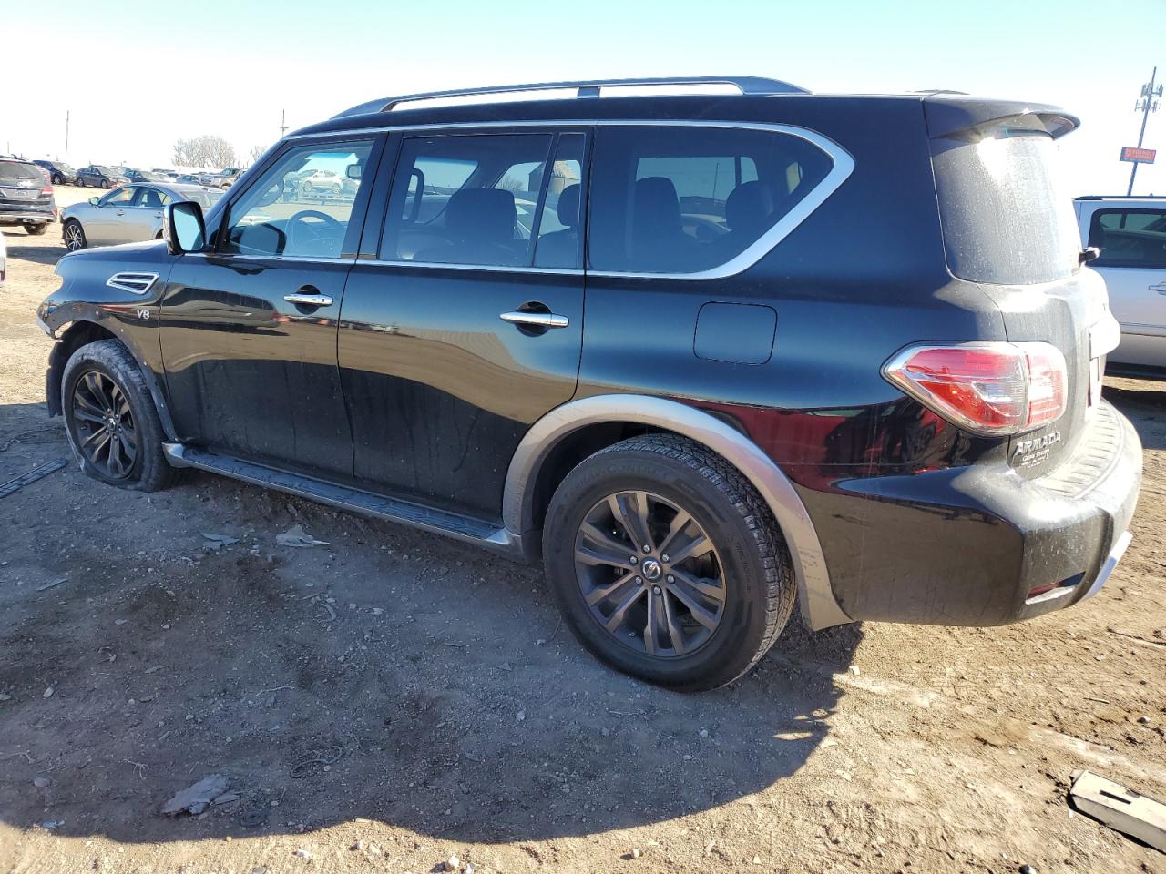 2017 Nissan Armada VIN JN8AY2NE0H9704952 Copart auction photo, front end / partial repair damage thumbnail 2