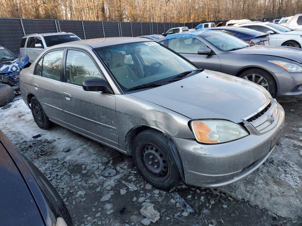 2003 Honda Civic VIN 1HGES16543L009572 Copart auction photo, front end damage thumbnail 4