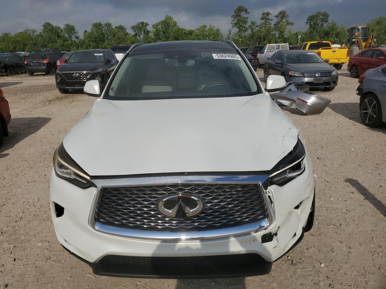 2025 Infiniti QX50 VIN 3PCAJ5BB6SF104851 Copart auction photo, front end / minor dent/scratches damage thumbnail 5