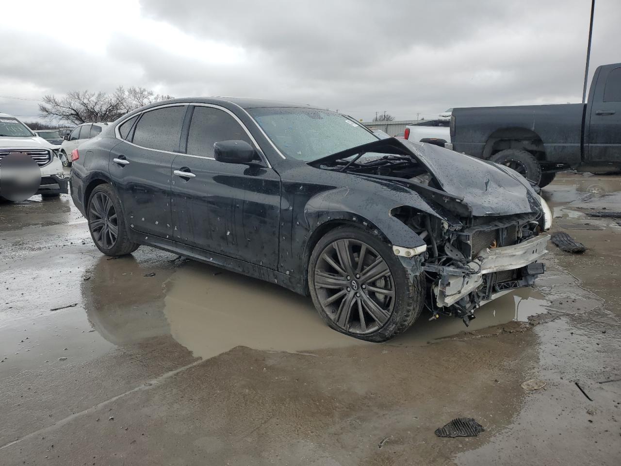 2011 Infiniti M VIN JN1AY1AP2BM520181 Copart auction photo, front end damage thumbnail 4