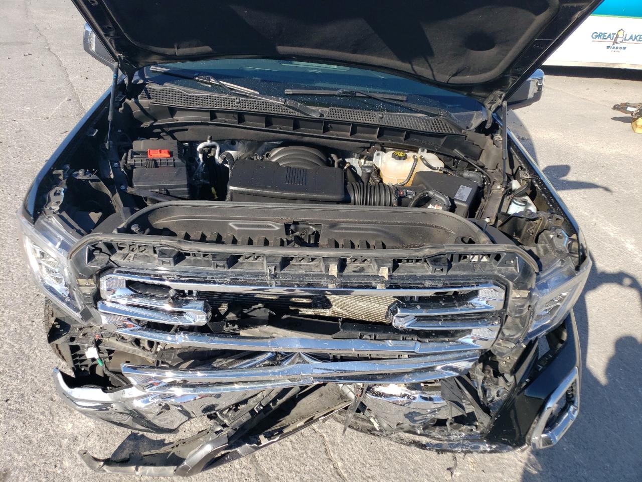 2021 GMC Sierra VIN 3GTU9DEL5MG411820 Copart auction photo, front end damage thumbnail 11