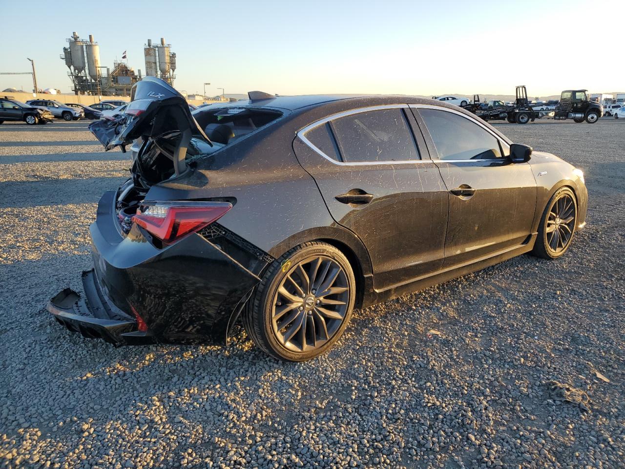 2019 Acura ILX VIN 19UDE2F82KA015710 Copart auction photo, rear end damage thumbnail 3