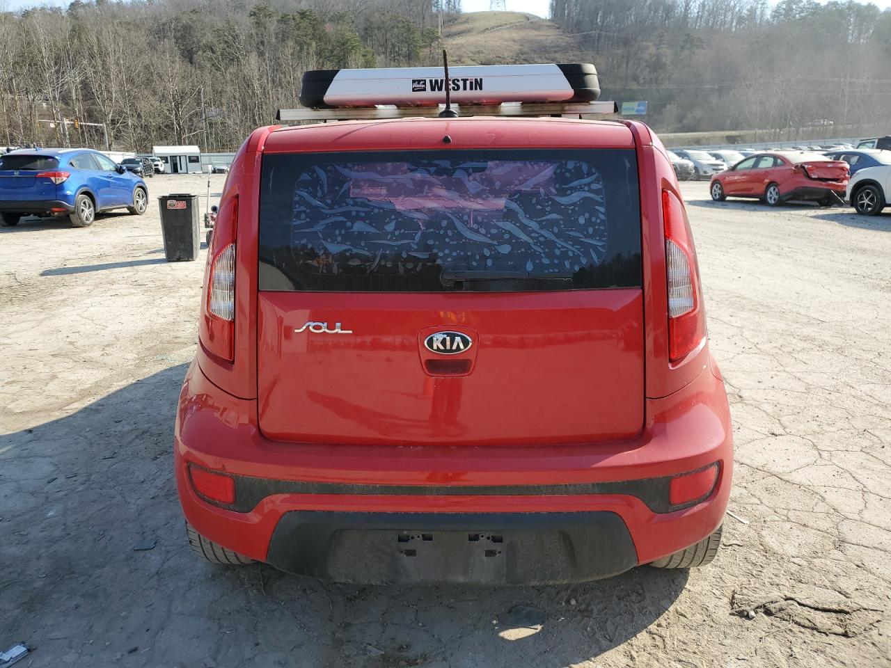 2013 KIA Soul VIN KNDJT2A54D7614869 Copart auction photo, side / front end damage thumbnail 6