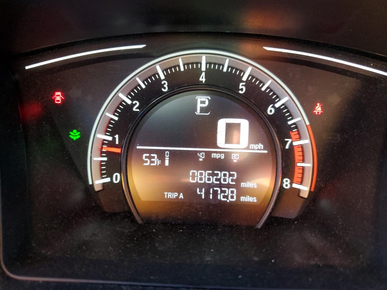 2018 Honda Civic VIN 2HGFC2F53JH532552 Copart auction photo, rear end damage thumbnail 9