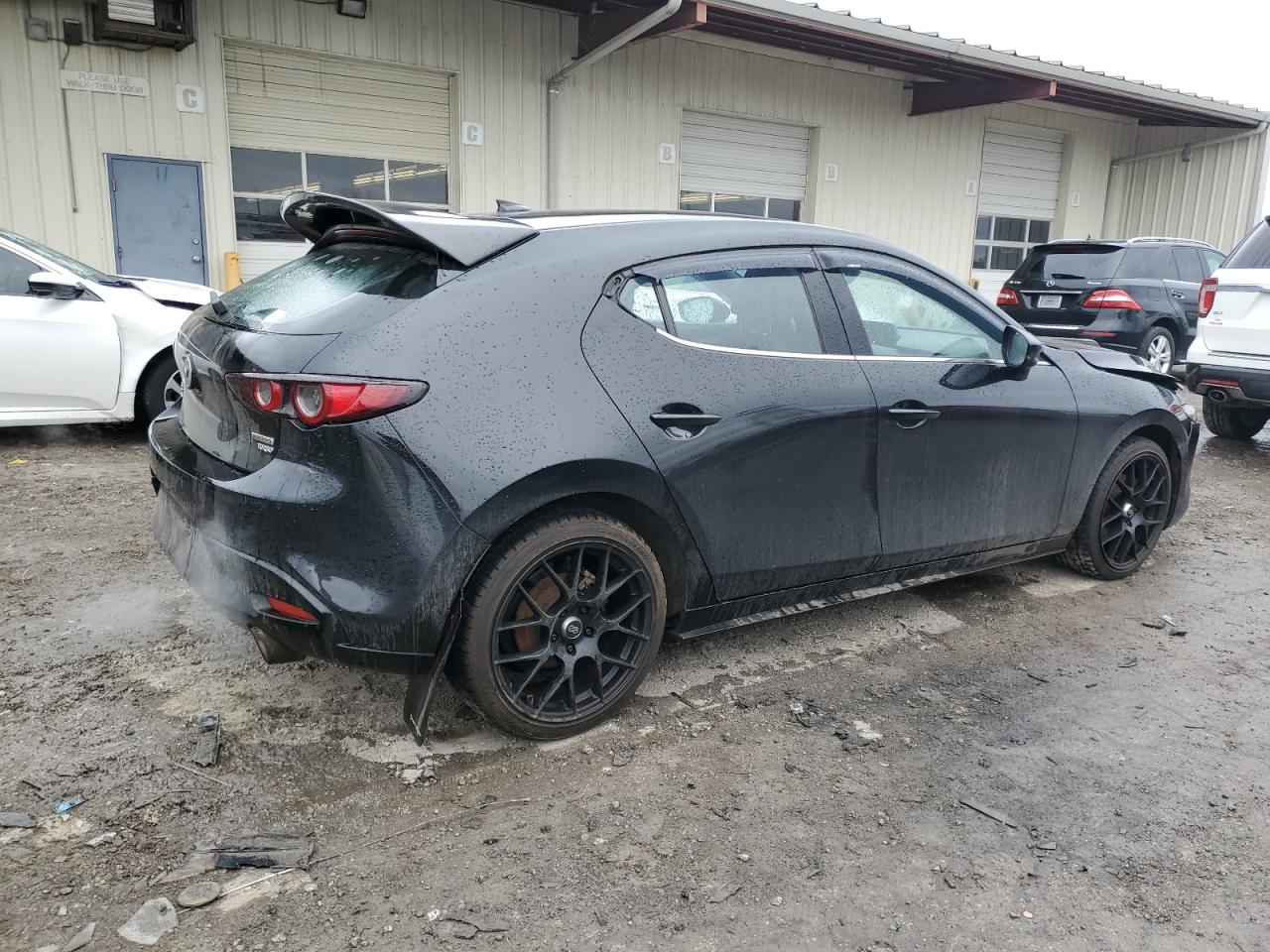 2021 Mazda 3 VIN JM1BPBJY7M1321778 Copart auction photo, front end damage thumbnail 3