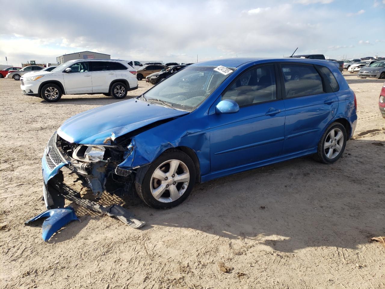 2007 KIA Spectra VIN KNAFE161475002250