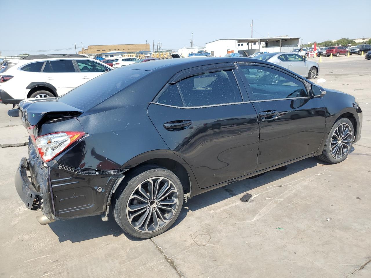 2015 Toyota Corolla VIN 5YFBURHE1FP268295 Copart auction photo, rear end damage thumbnail 3