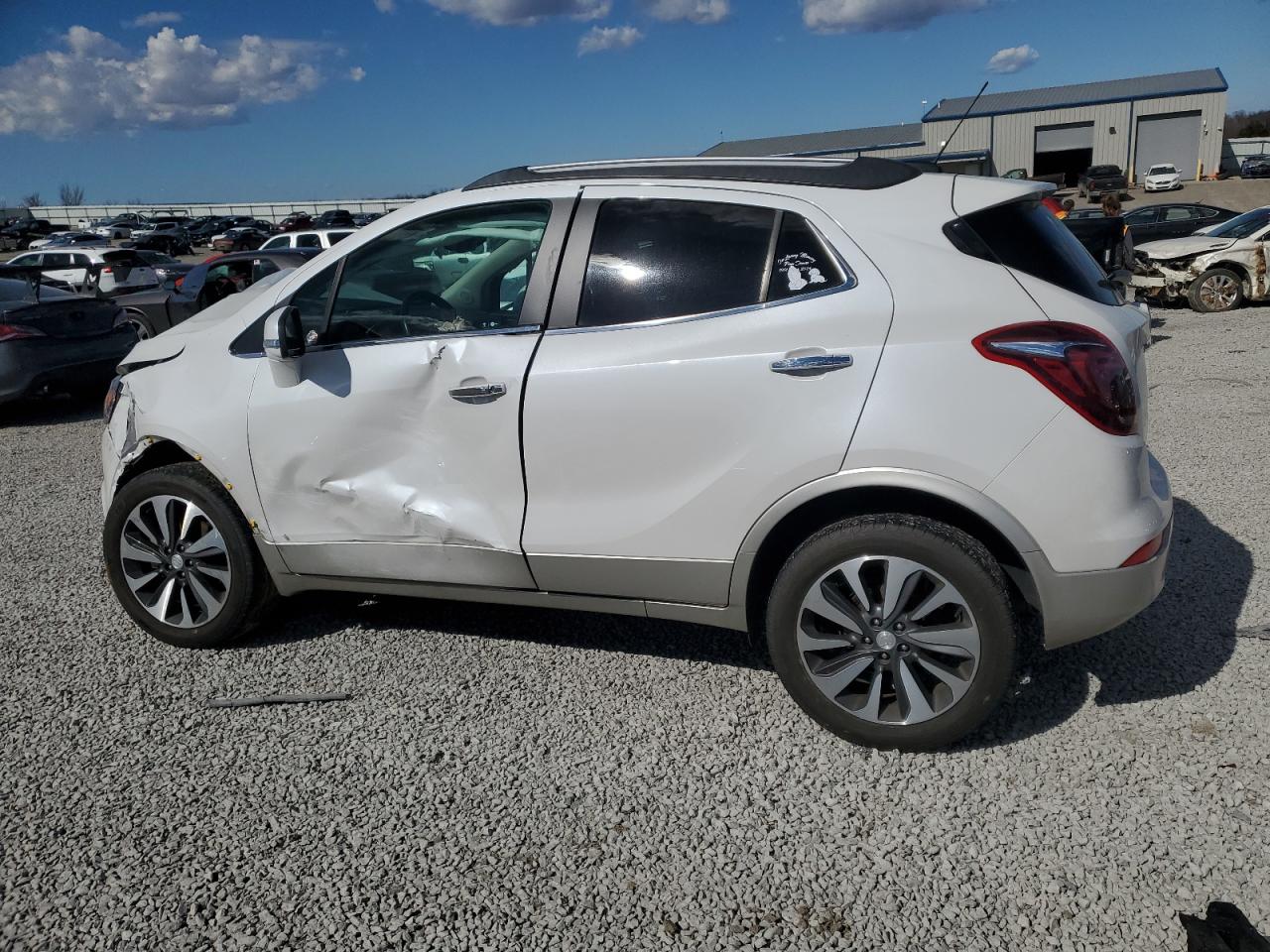 2017 Buick Encore VIN KL4CJGSB7HB130255 Copart auction photo, front end / side damage thumbnail 2