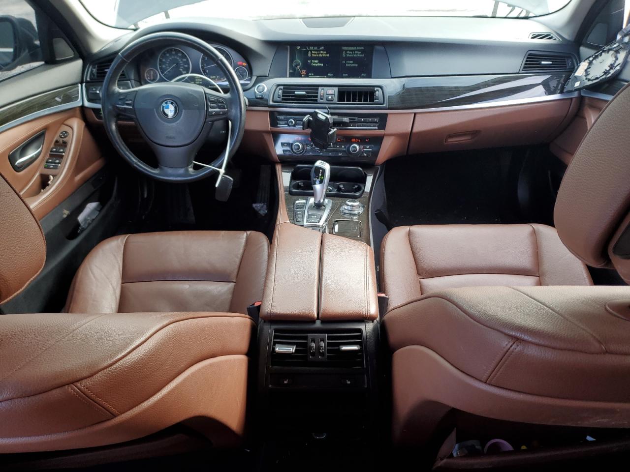 2013 BMW 5er VIN WBAFU7C50DDU71155 Copart auction photo, side / front end damage thumbnail 8