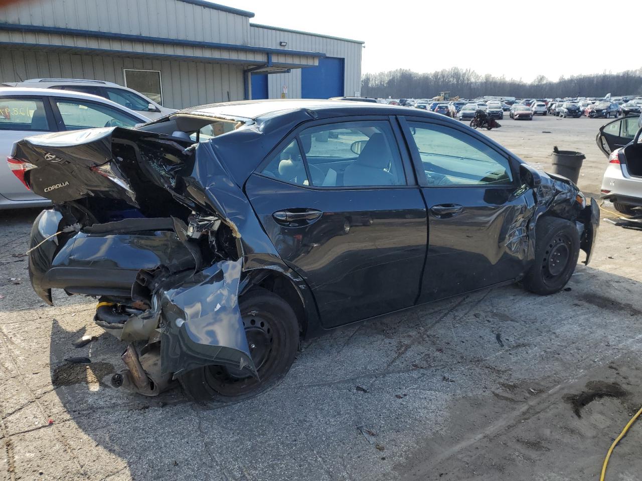 2016 Toyota Corolla VIN 2T1BURHE3GC743639 Copart auction photo, all over damage thumbnail 3