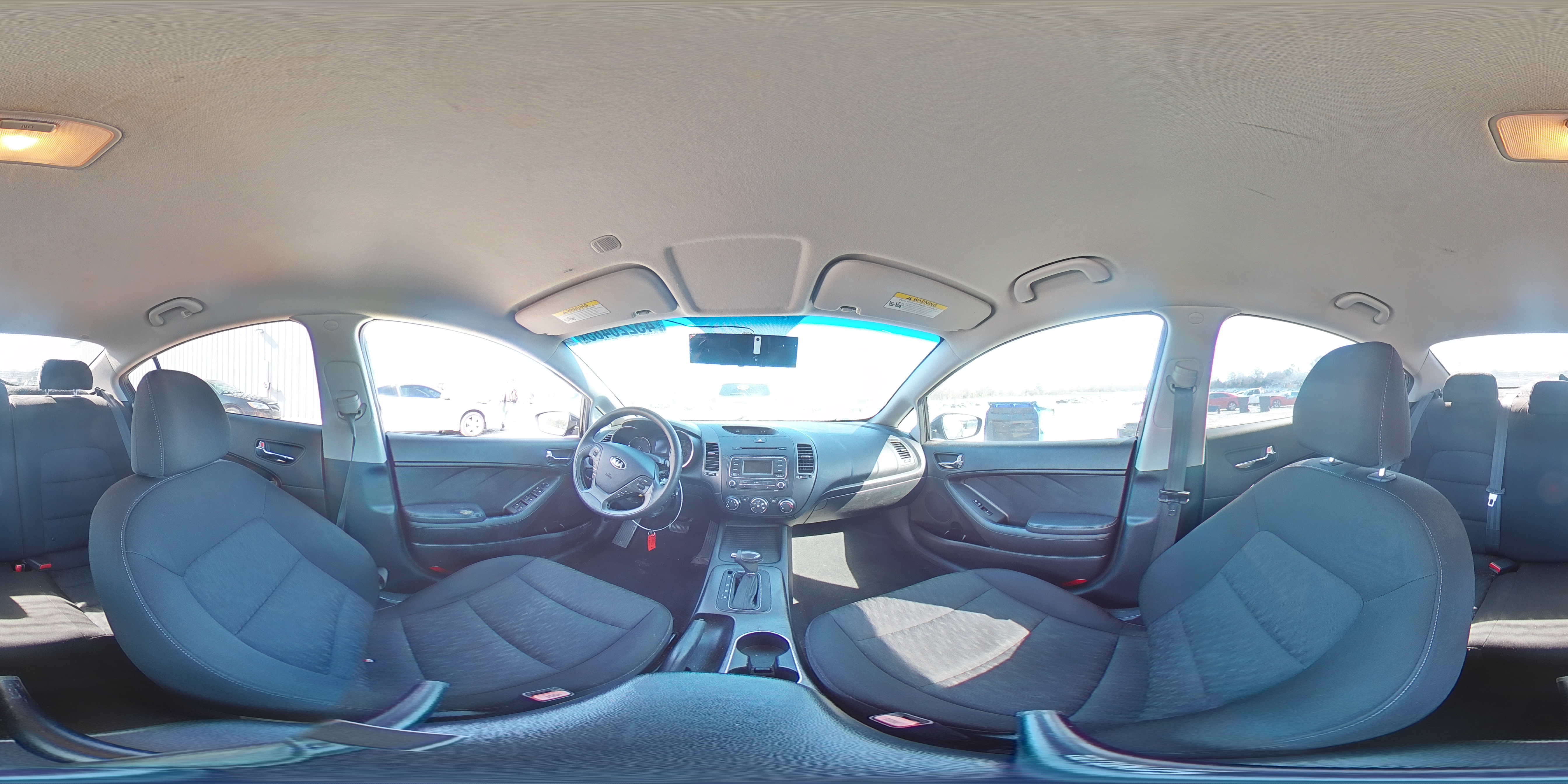 2014 KIA Forte VIN KNAFK4A6XE5065525 Copart auction photo, vandalism damage thumbnail 14